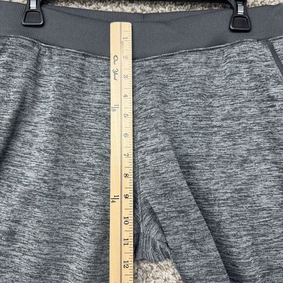 Under Armour Icon Fleece Wide Leg Sweatpants Women Medium Heather Gray Cold Gear - Picture 5 of 14